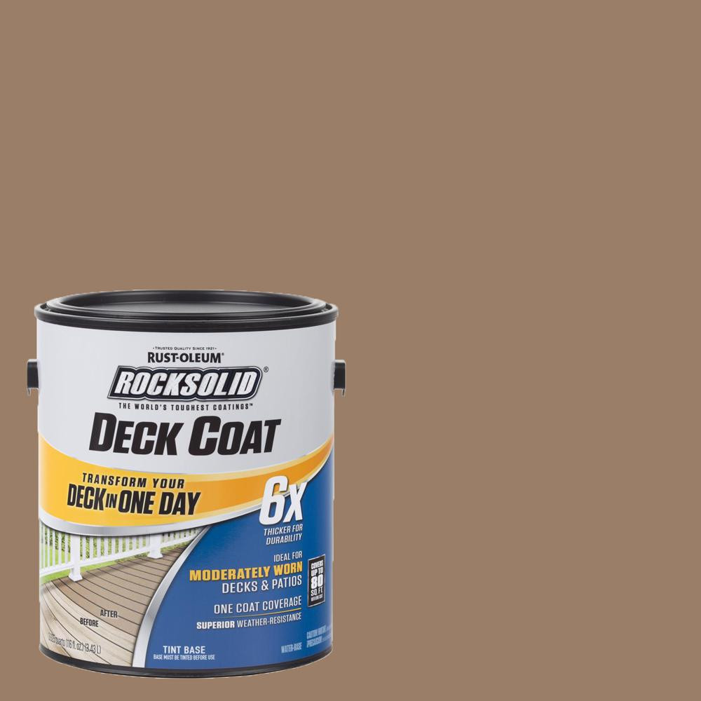 Rustoleum Deck Paint
 Rust Oleum RockSolid 1 gal Adobe Exterior 6X Deck Coat