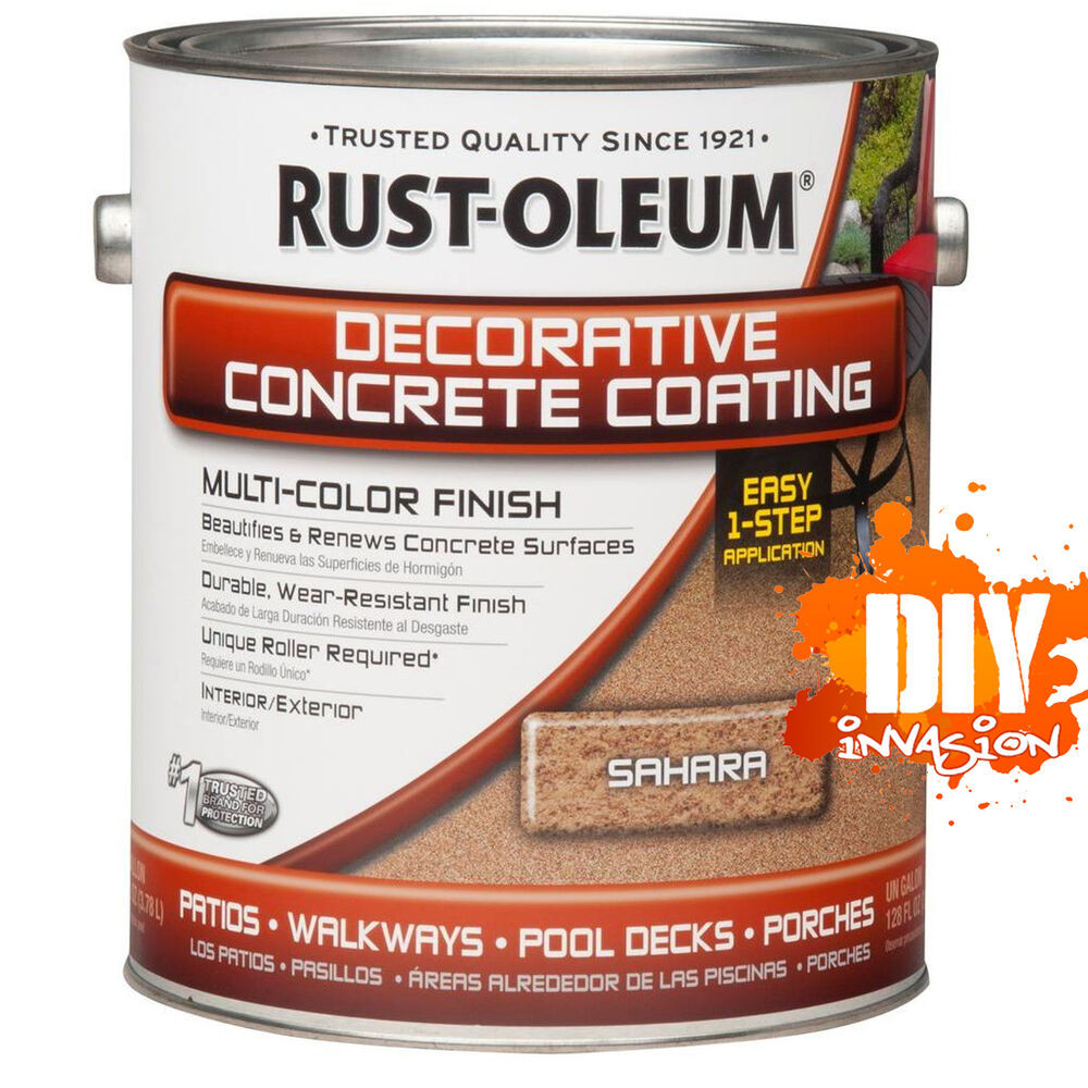 Rustoleum Deck Paint
 Rust Oleum Sahara Decorative Concrete Coating Paint Patio