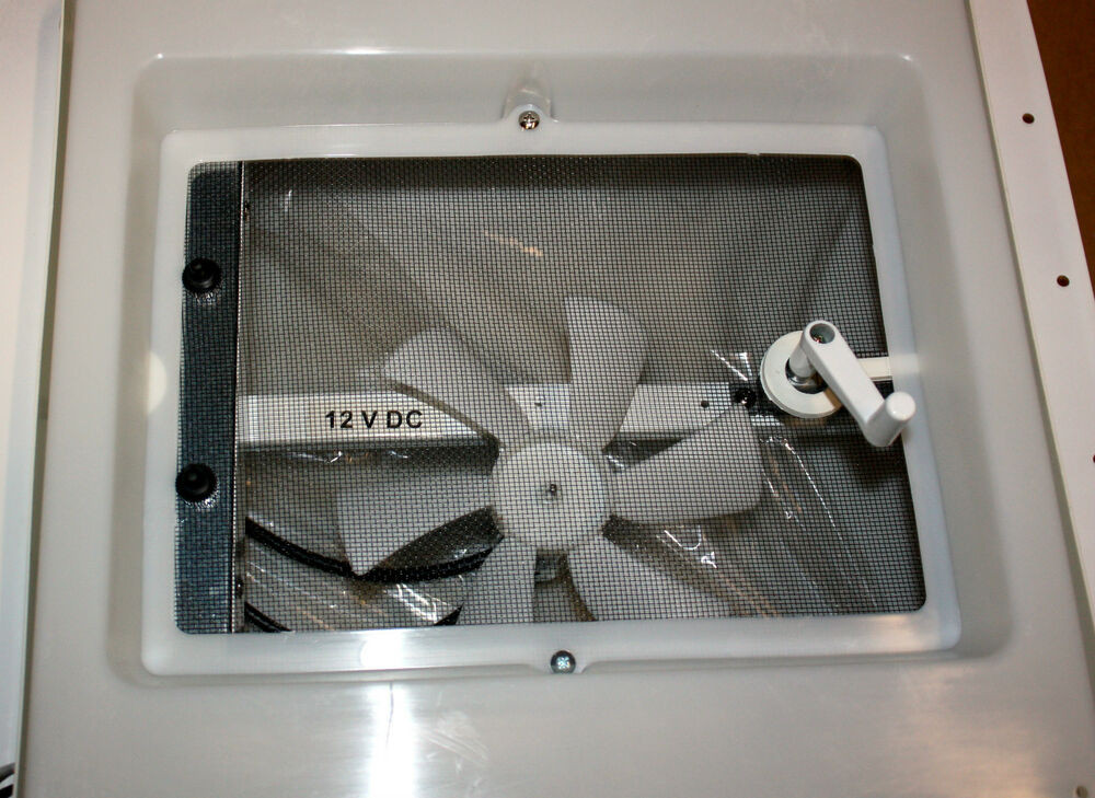 Rv Bathroom Exhaust Fan
 NEW HENGS RV BOAT Roof VENT w FAN & LIGHT V C 12v