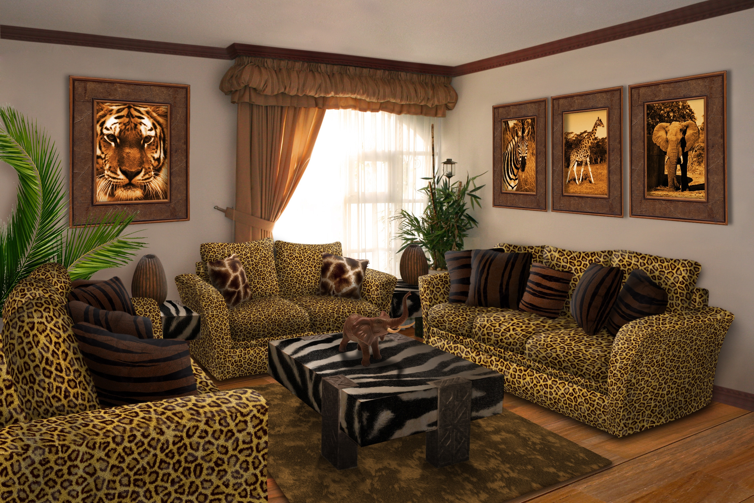 Safari Decor For Living Room
 Safari Themed Living Room Decor