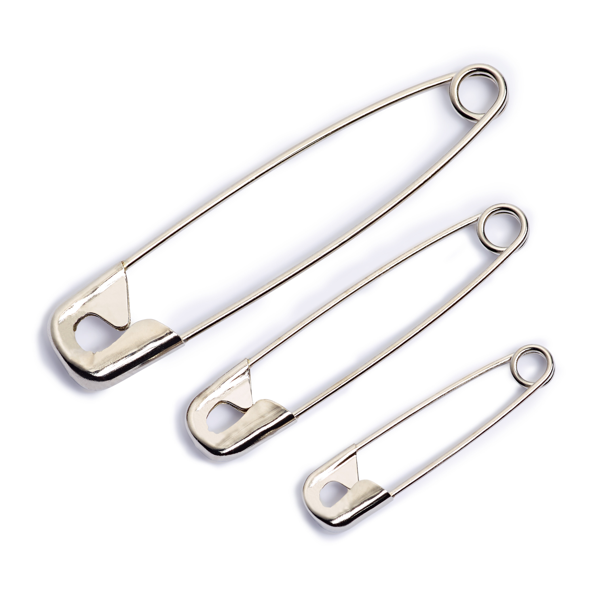 Safety Pins
 Safety pins 38mm silver coloured 75 items