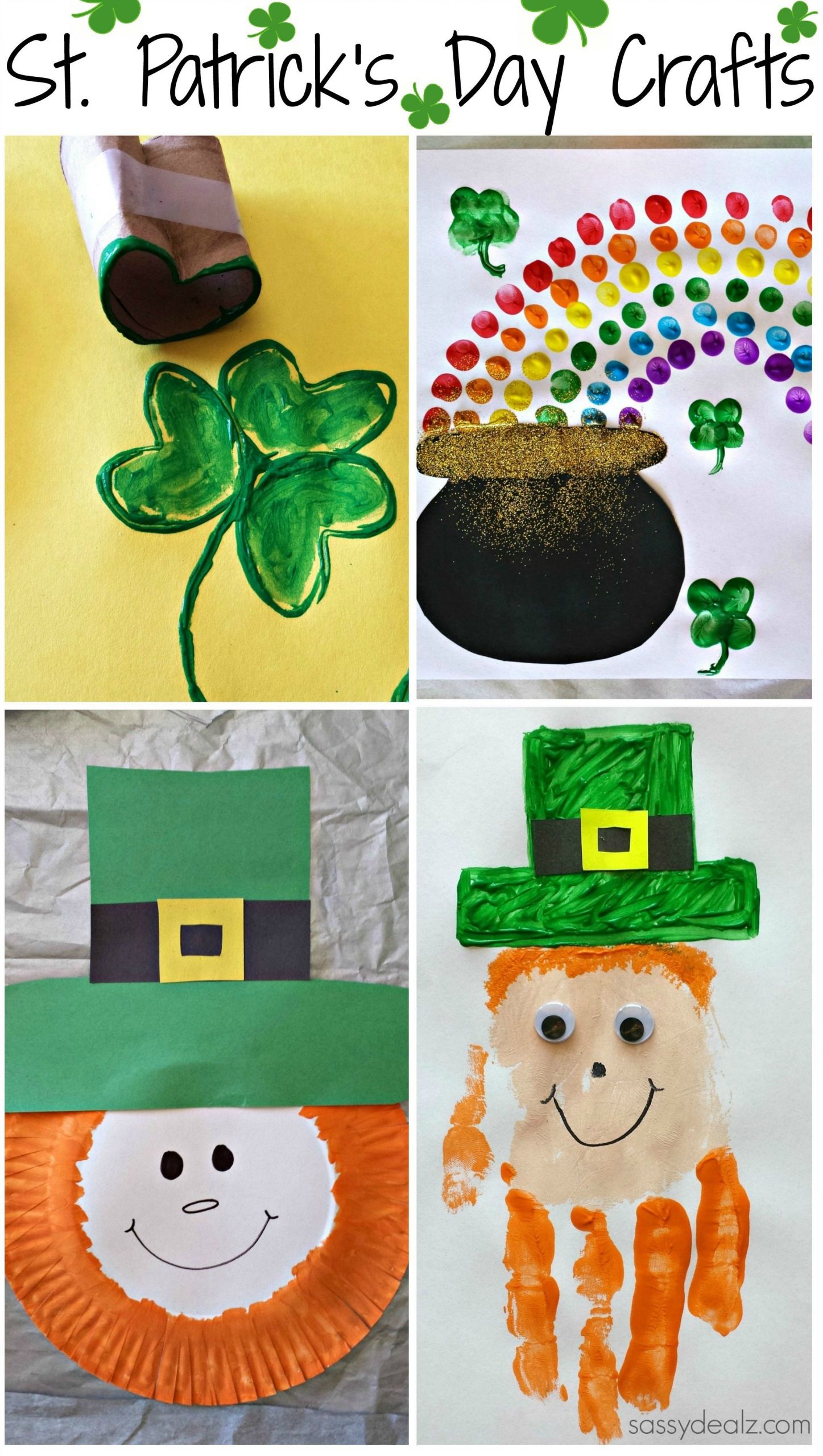 Saint Patrick Day Arts And Crafts
 Easy St Patrick s Day Crafts For Kids