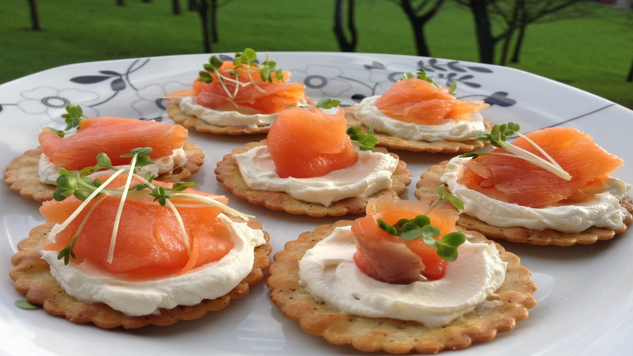 Salmon Appetizers With Cream Cheese
 Smoked Salmon Crackers and Cream Cheese Appetizers