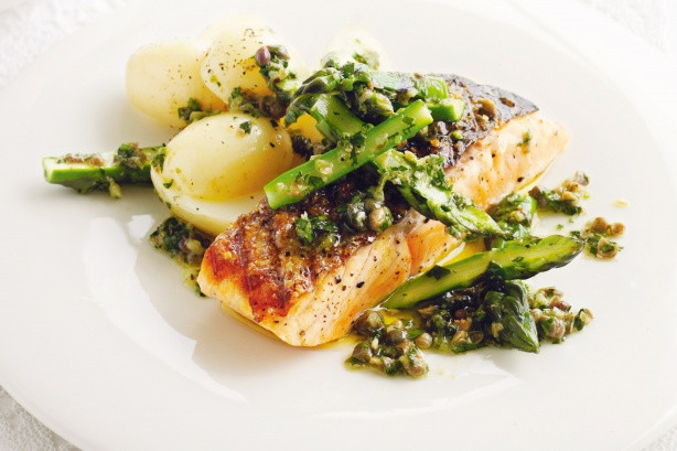 Salmon Asparagus Recipe
 Chargrilled Salmon With Asparagus In Lime Vinaigrette