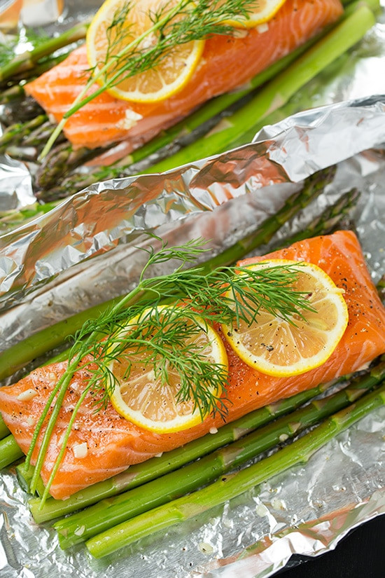 Salmon Asparagus Recipe
 Salmon and Asparagus in Foil Cooking Classy