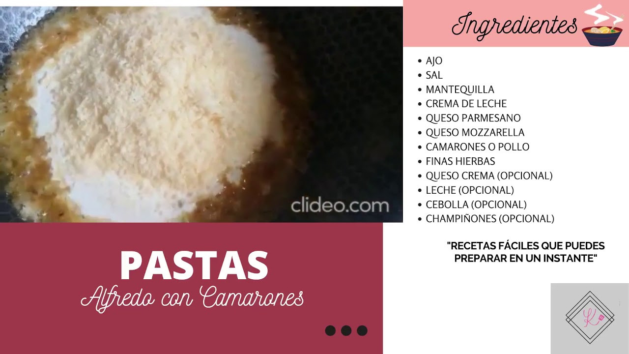 Salsa Alfredo Recipe
 Recipe Pastas en salsa Alfredo