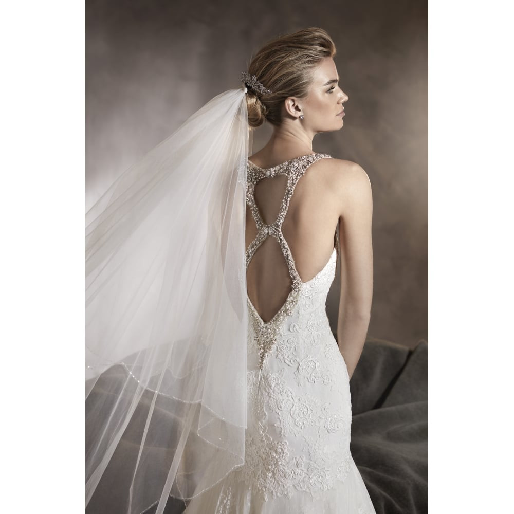 Sample Wedding Gowns
 Pronovias Alexia Lace Mermaid Style Wedding Gown