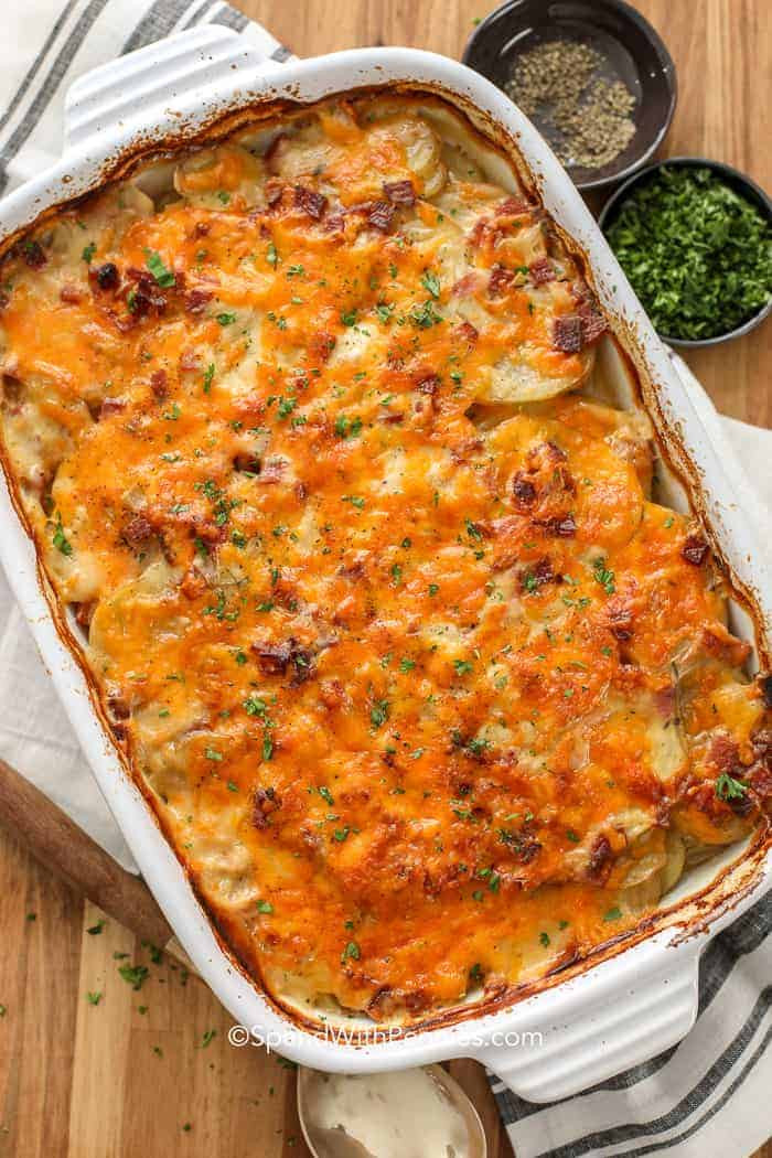 Scalloped Potatoes And Ham For Two
 Scalloped Potatoes and Ham Great for a Crowd Spend