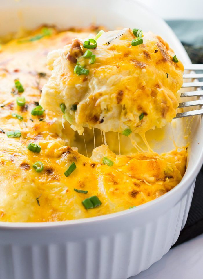 Scalloped Potatoes And Ham For Two
 This cheesy scalloped potatoes and ham recipe features an