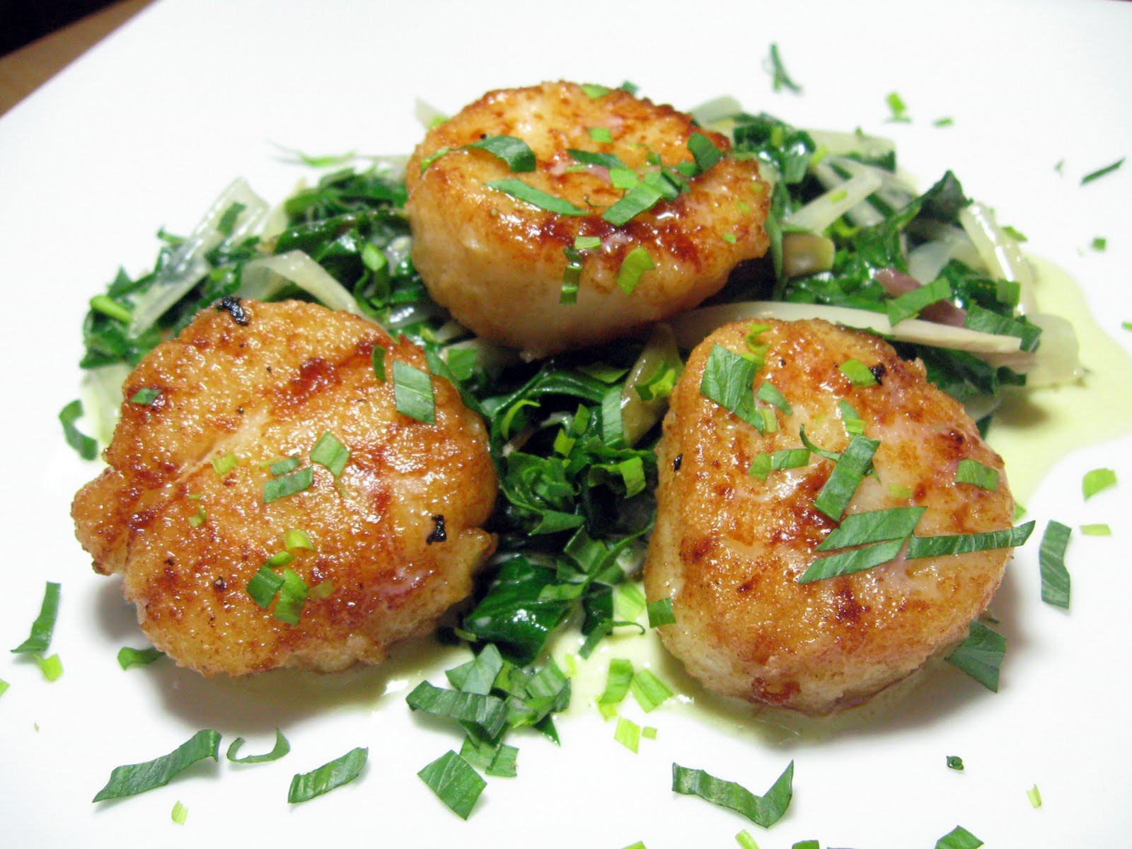 Scallops Side Dishes
 Burp Recipes Seared Scallops with Creamy Spring Ramps