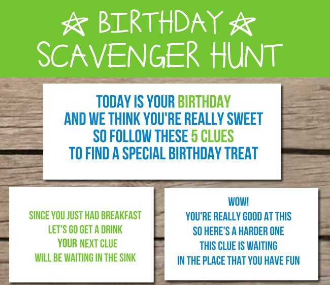 Scavenger Hunt Birthday Party Ideas
 10 Birthday Breakfast Ideas To Celebrate The Day Love