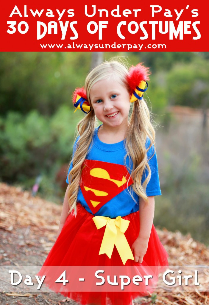 School Girl Costume DIY
 Day 4 – Super Girl Inspired DIY Halloween Costume Tutorial