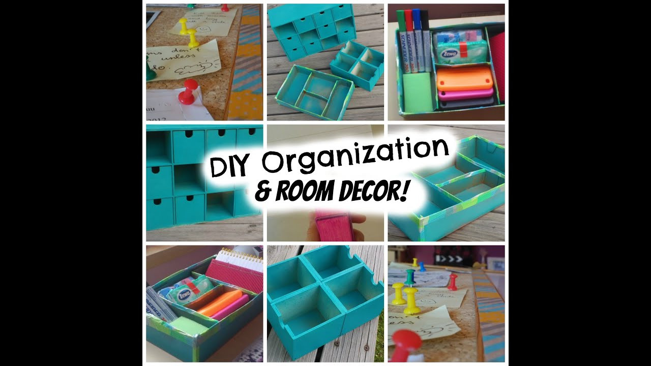 School Organization DIY
 Back to School DIY Organization & Room decor Super cheap