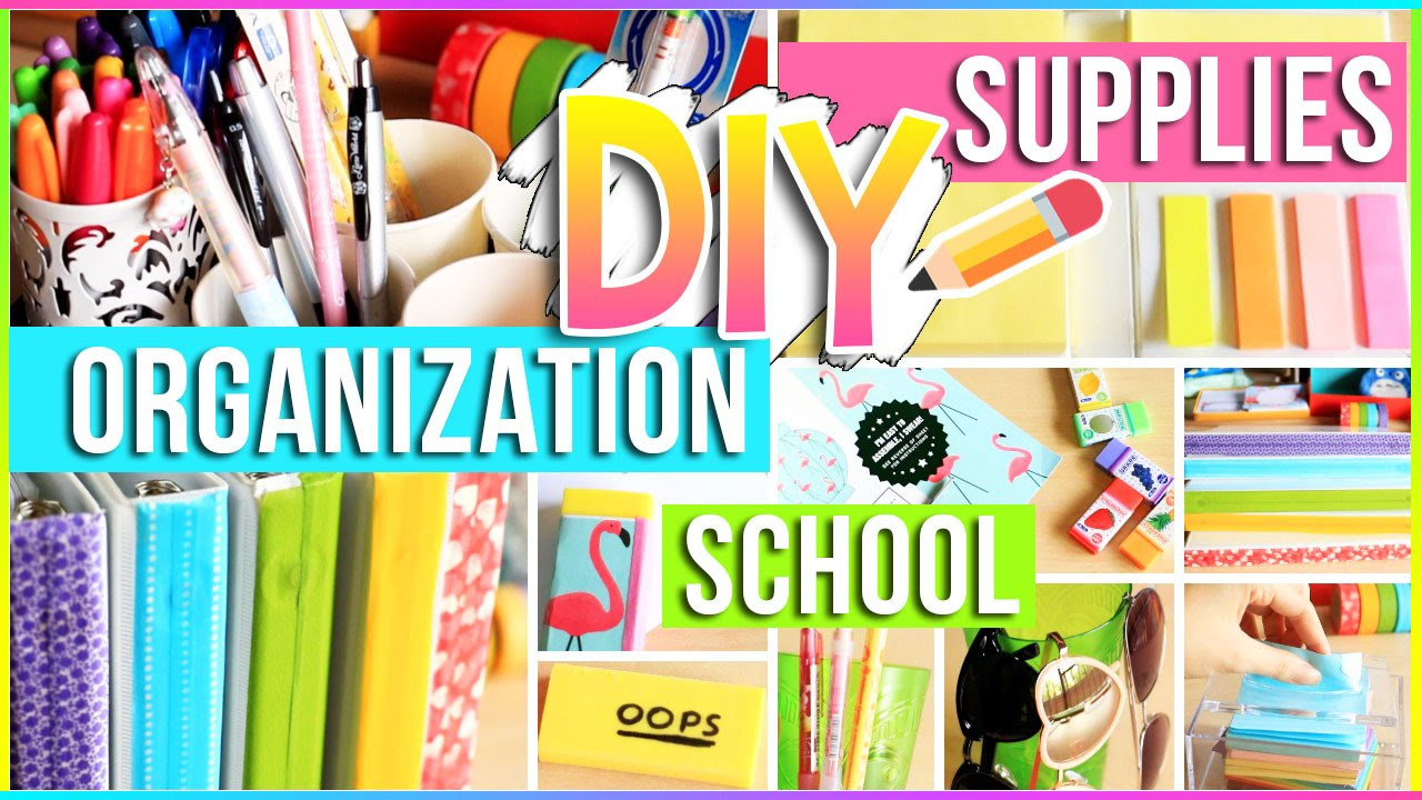 School Organization DIY
 DIY School Supplies Organization Ideas for Your Room