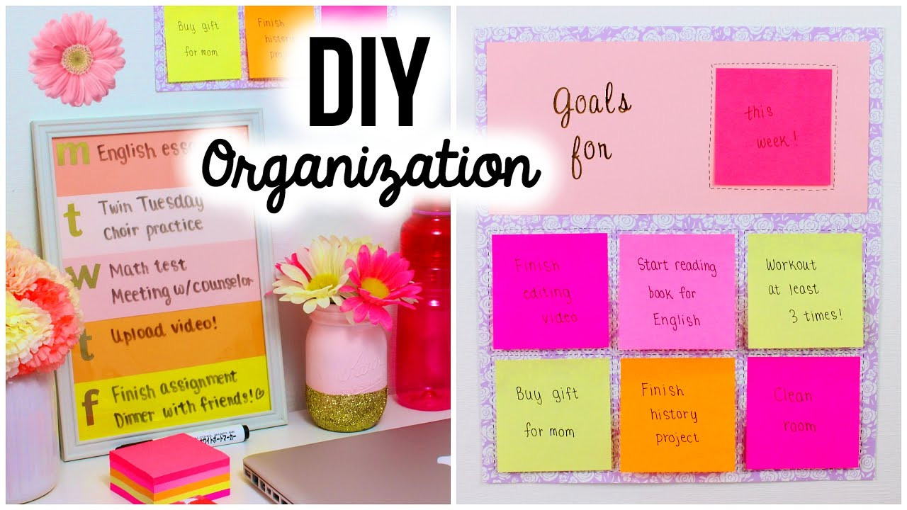 School Organization DIY
 Back To School DIY Organization & Room Decor