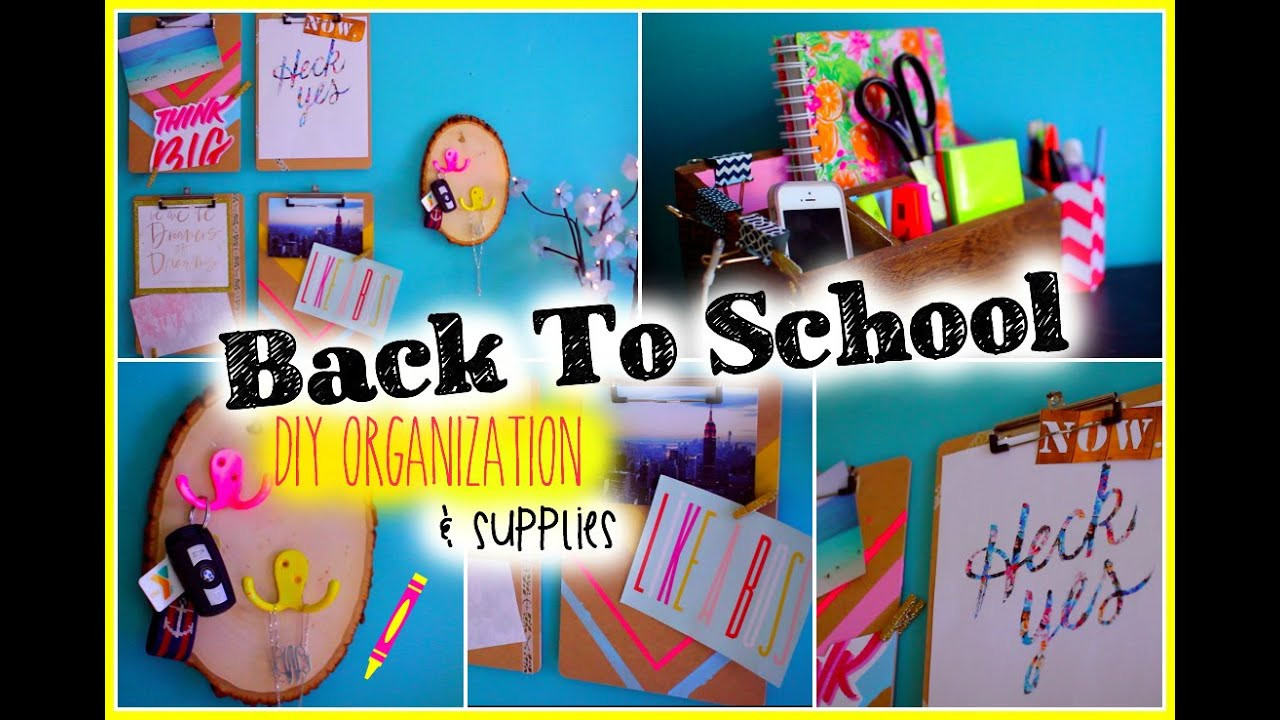School Organization DIY
 Back to School DIY Organization & Supplies