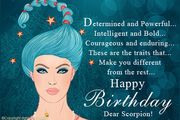 Scorpio Birthday Quotes
 Scorpio Birthday Horoscope