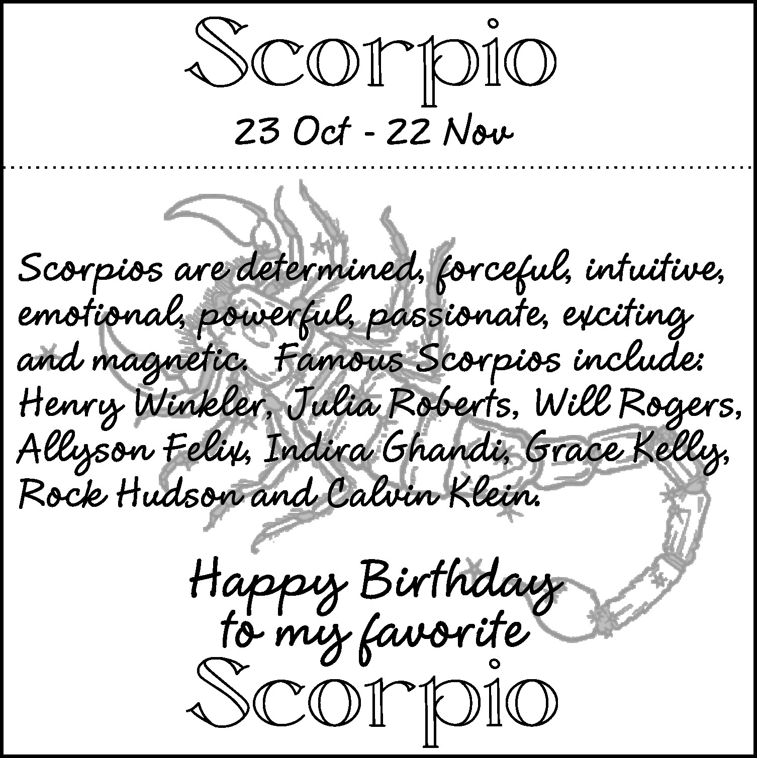 Scorpio Birthday Quotes
 scorpio sign Google Search