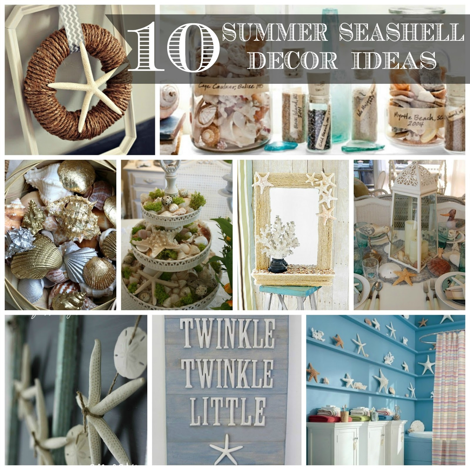 Seashell Bathroom Decor Ideas
 10 Summer Seashell Decor Ideas