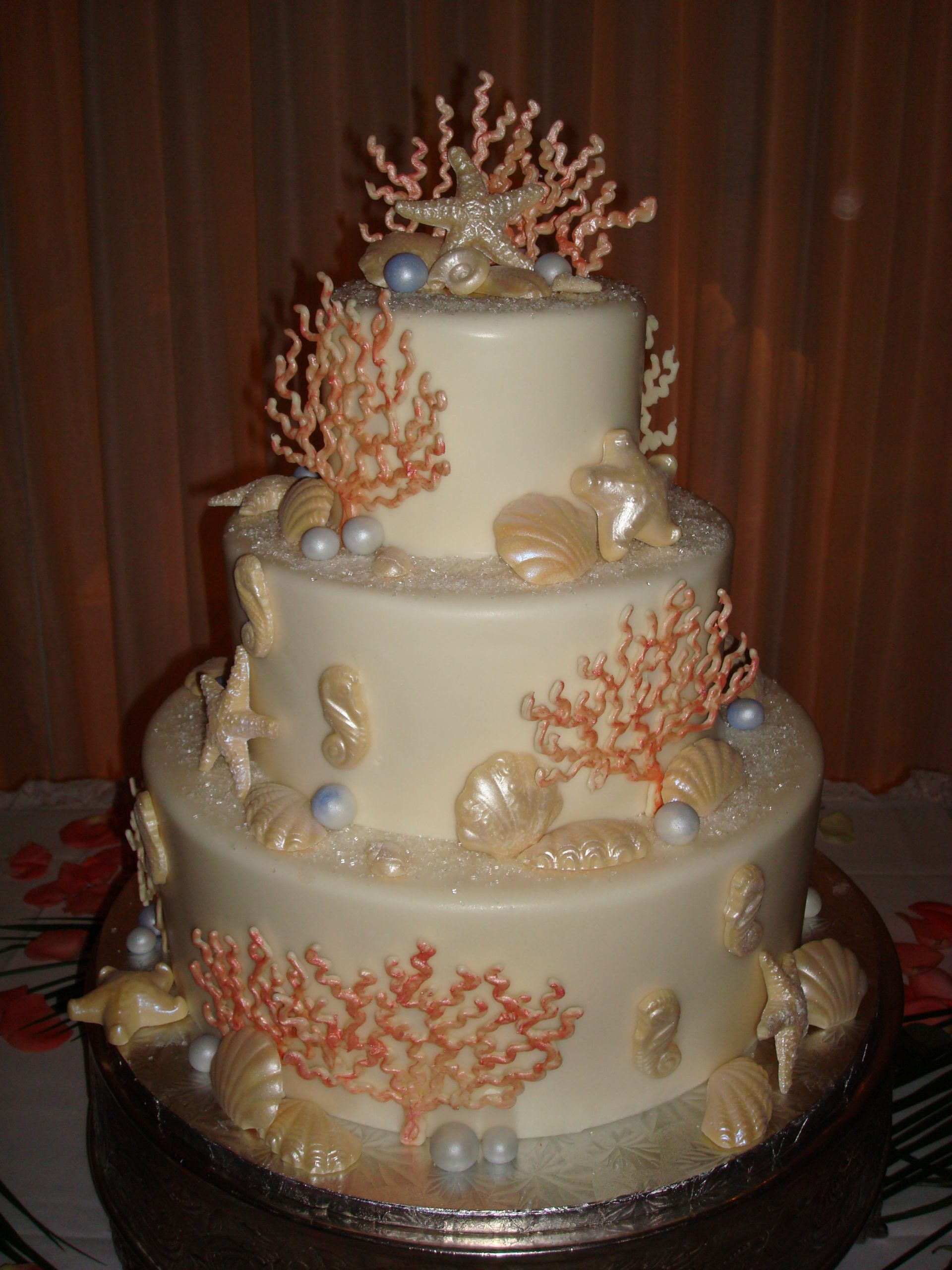 Seashell Wedding Cake
 seashells