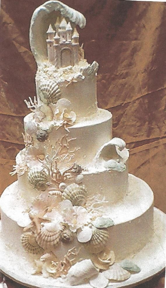 Seashell Wedding Cake
 Seashell Wedding Cakes