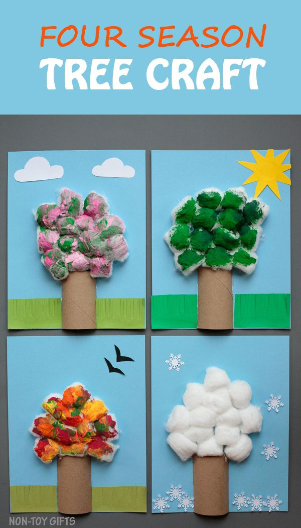 Season Crafts For Preschoolers
 Four Season Tree Craft For Kids To Make With Paper Rolls