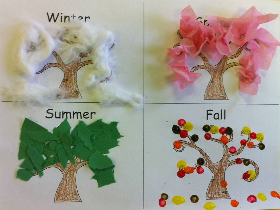 Season Crafts For Preschoolers
 Seasons and a Freebie