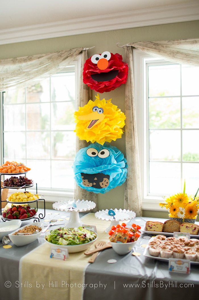 Sesame Street Birthday Decorations
 Kara s Party Ideas Sesame Street Themed Birthday Party