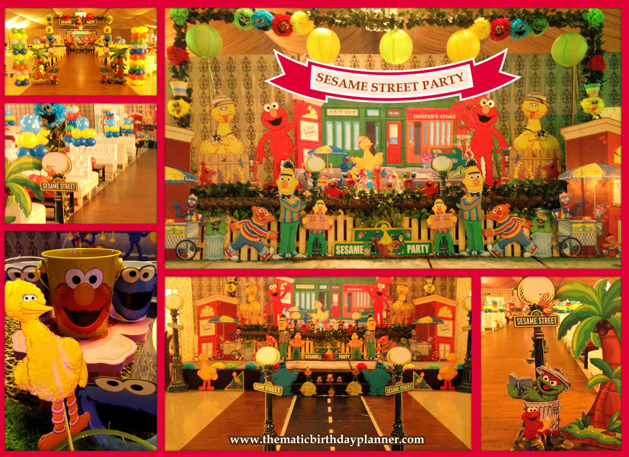 Sesame Street Birthday Decorations
 Sesame Street 1st Birthday Party Ideas Theme Planner in