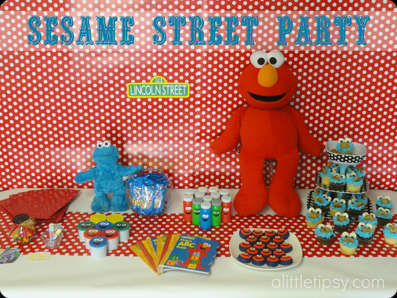 Sesame Street Birthday Party Decorations
 Sesame Street Birthday Party A Little Tipsy
