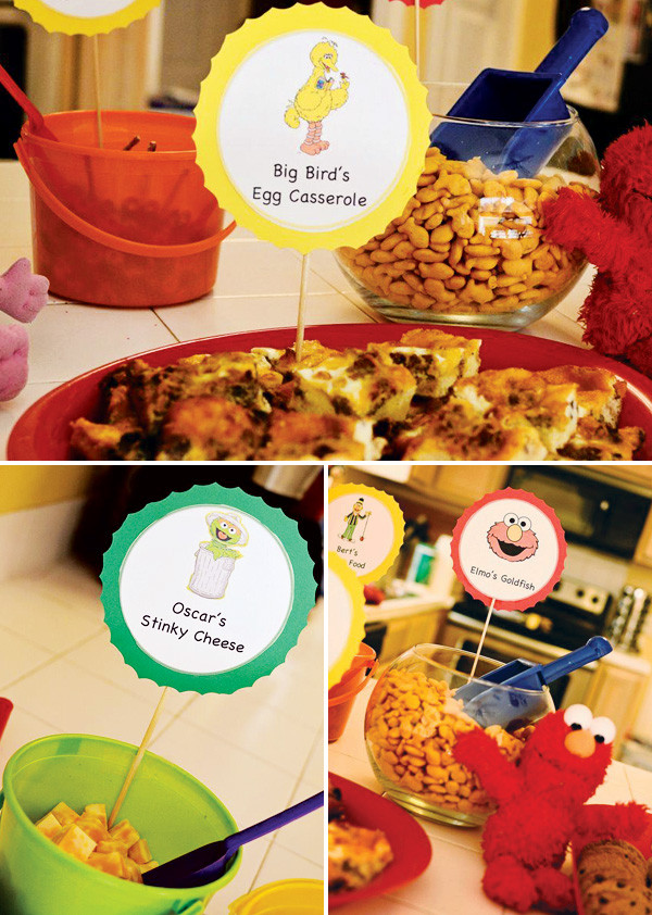 Sesame Street Party Food Ideas
 Colorful DIY Sesame Street Birthday Party Hostess with