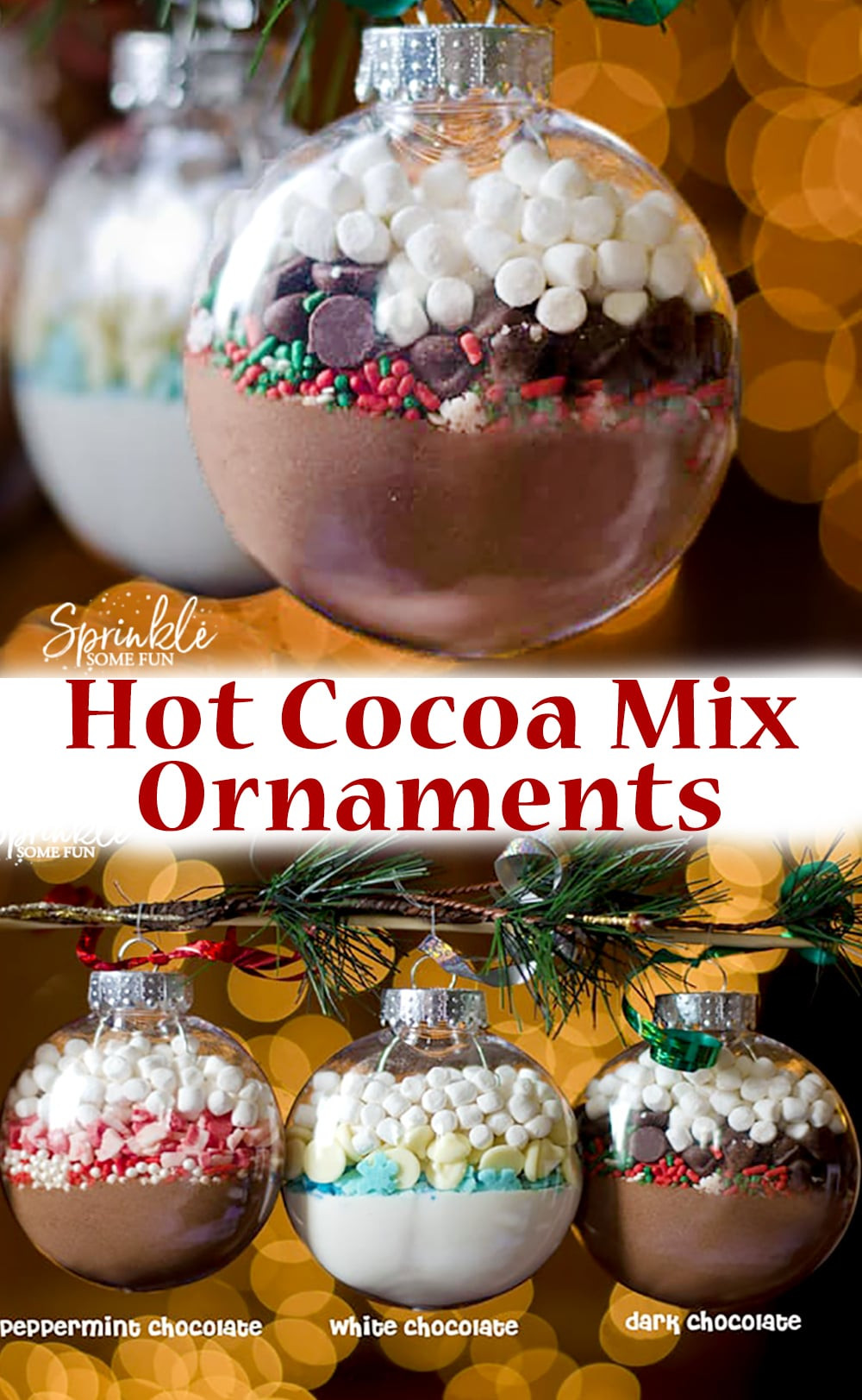 Sexy Holiday Gift Ideas
 Hot Cocoa Mix Ornaments DIY Homemade Christmas Gift Idea