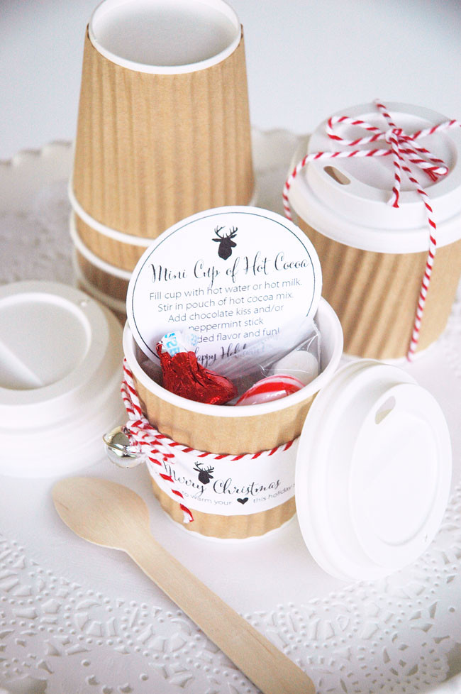 Sexy Holiday Gift Ideas
 Mini Hot Cocoa Cups Holiday Gift Idea