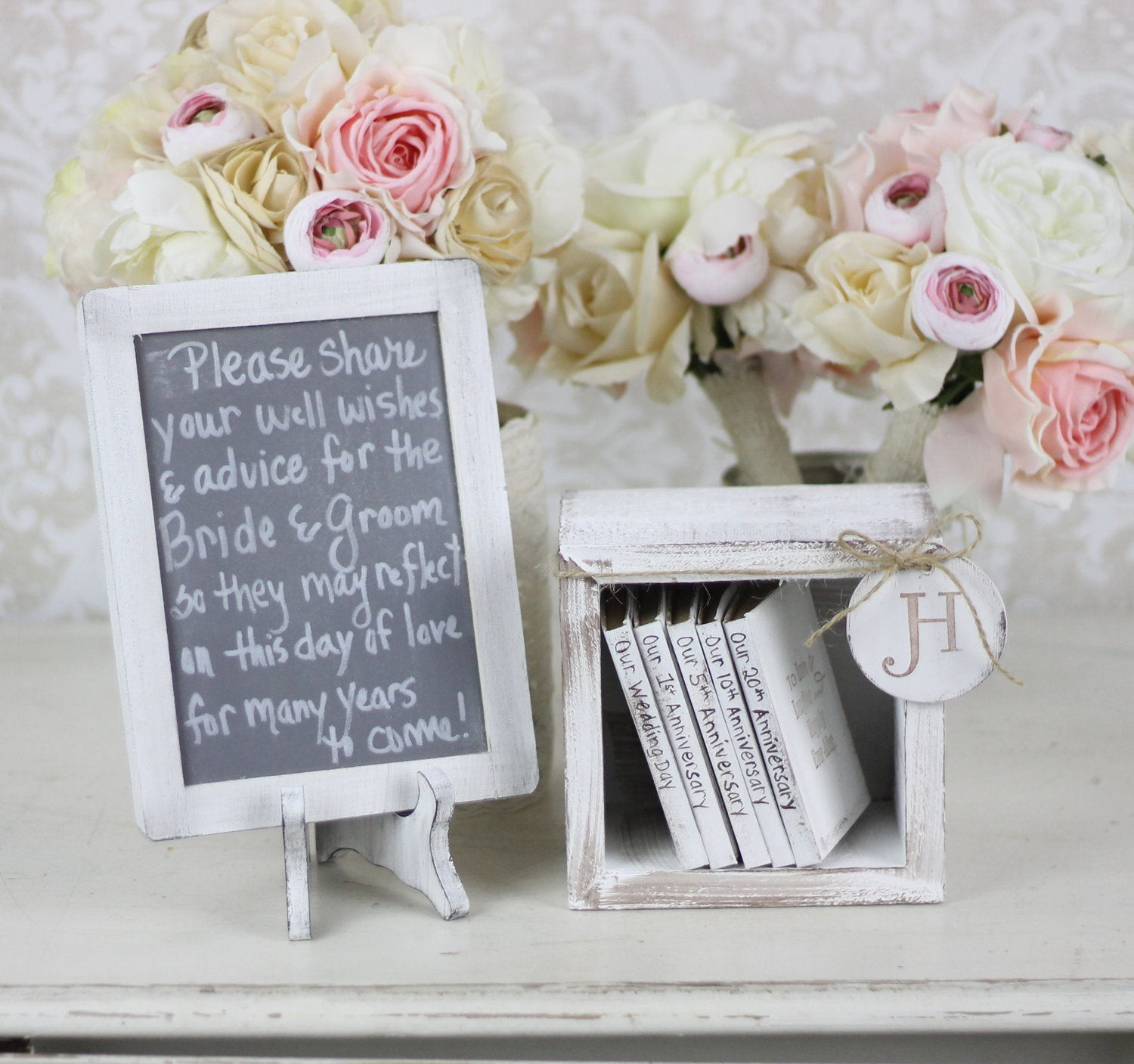 Shabby Chic Wedding Guest Book
 Rustic Guest Book Alternative Shabby Chic Wedding by