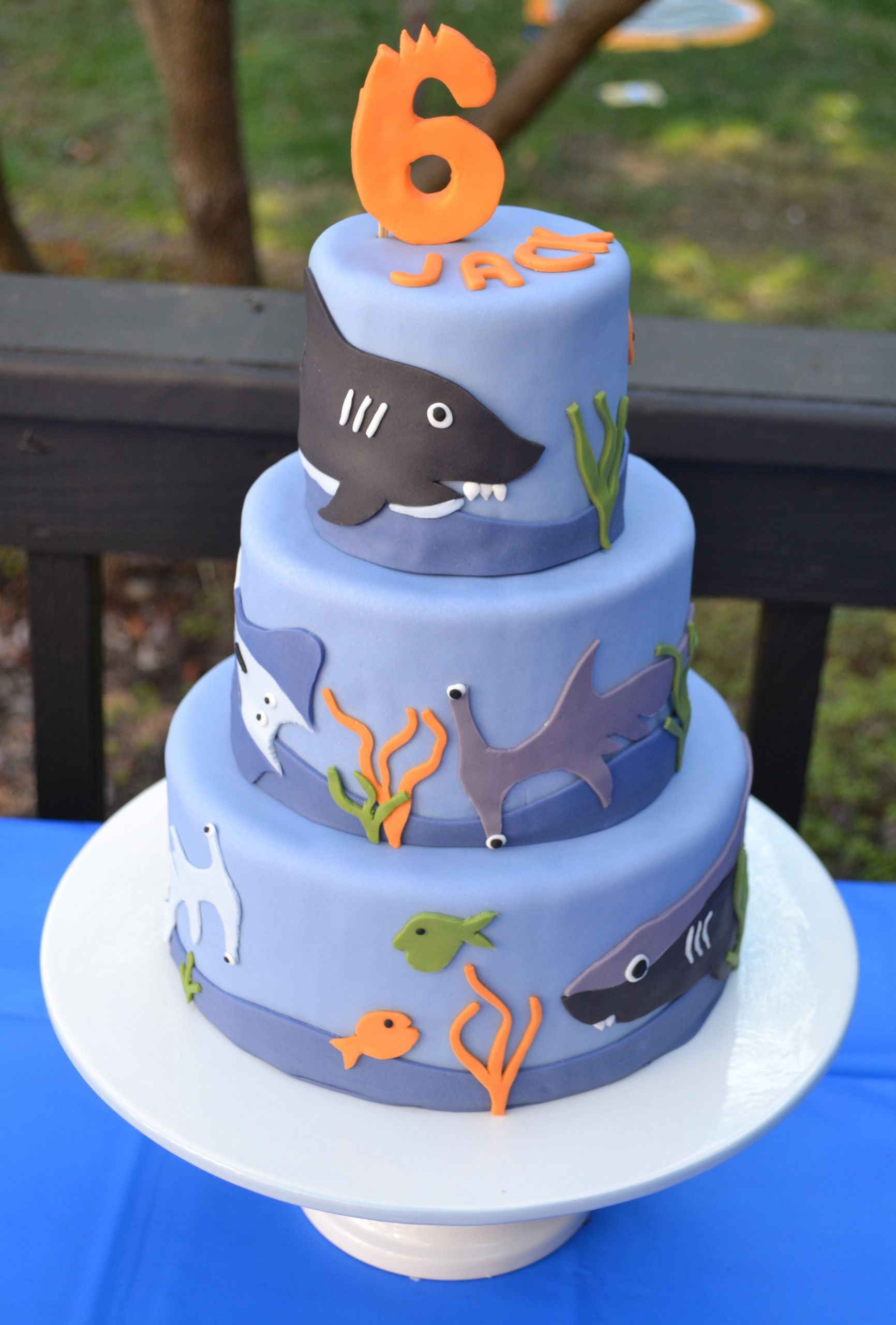 Shark Birthday Cakes
 Shark Birthday Cake