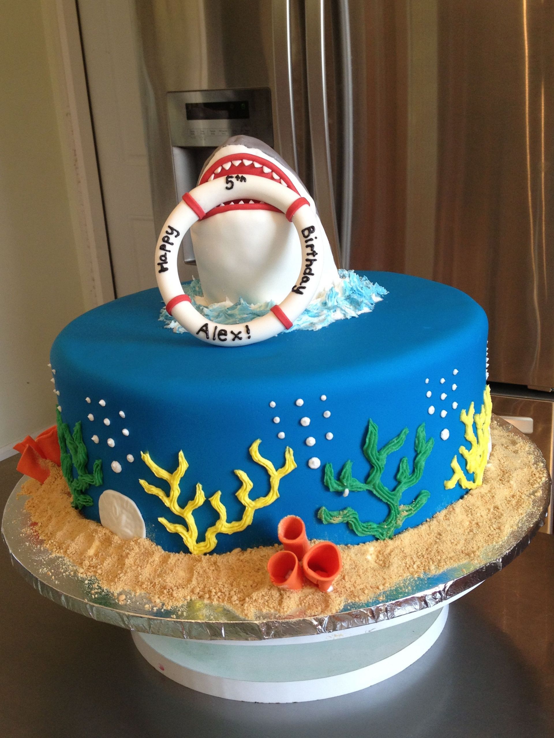 Shark Birthday Cakes
 shark cake …