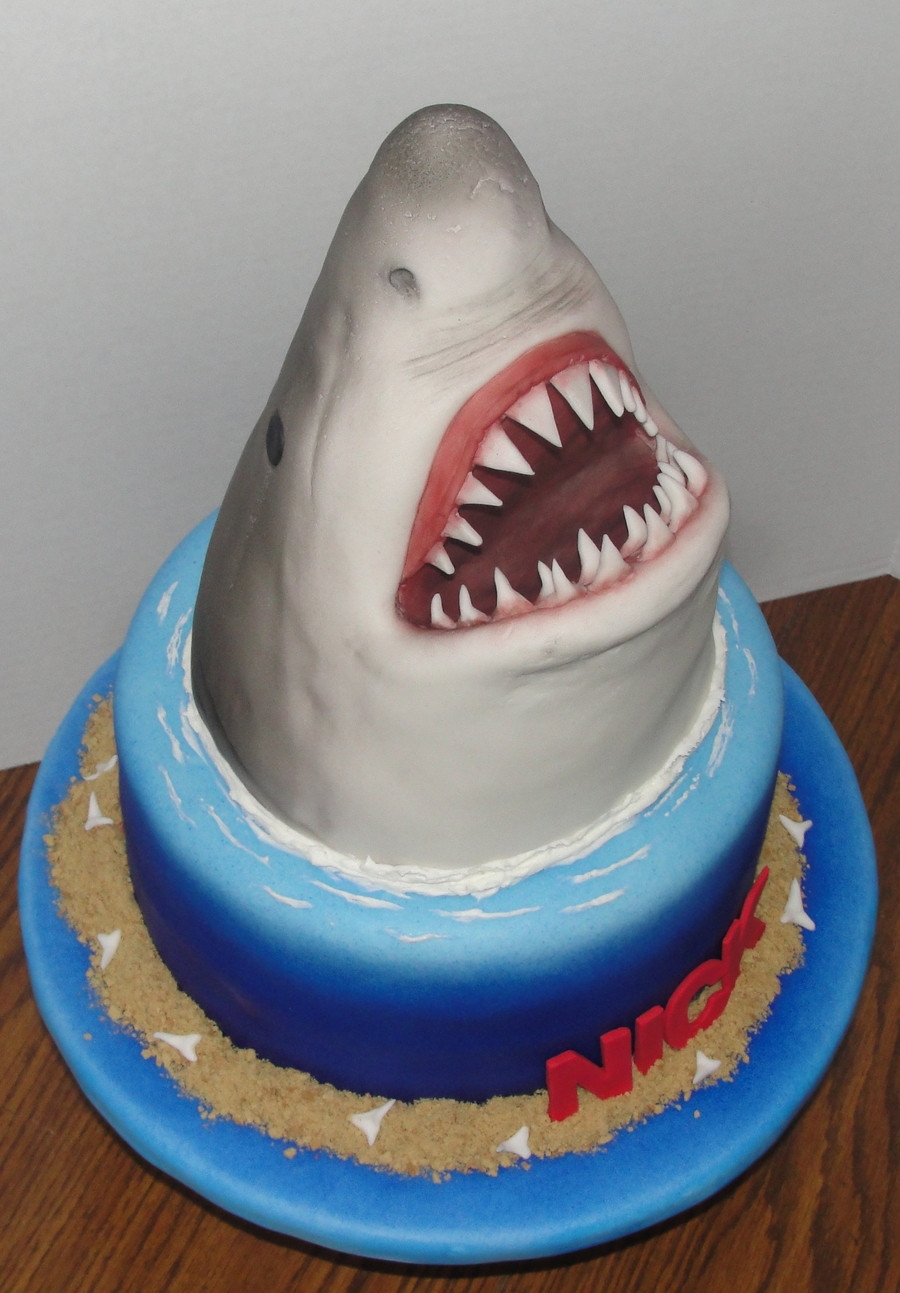 Shark Birthday Cakes
 Jaws Birthday Cake CakeCentral