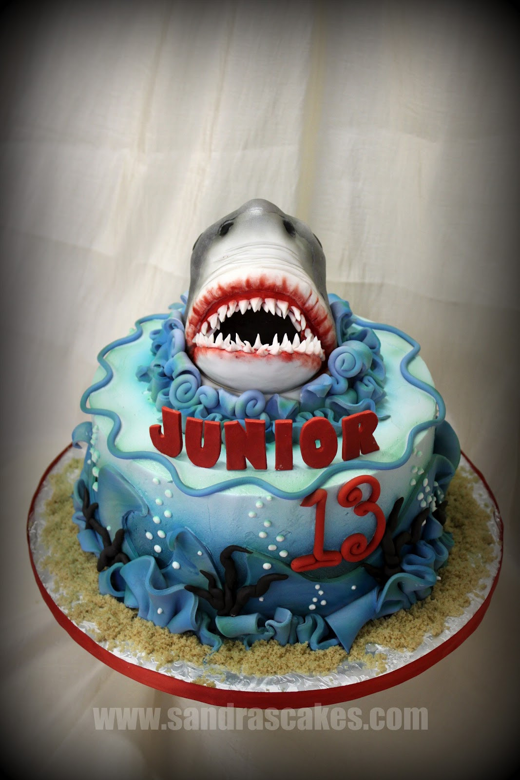 Shark Birthday Cakes
 JAWS THEMED BIRTHDAY CAKE