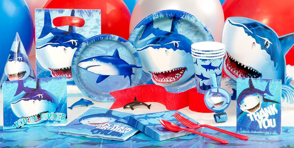 Shark Birthday Party Supplies
 Shark Party Supplies Shark Birthday Decorations