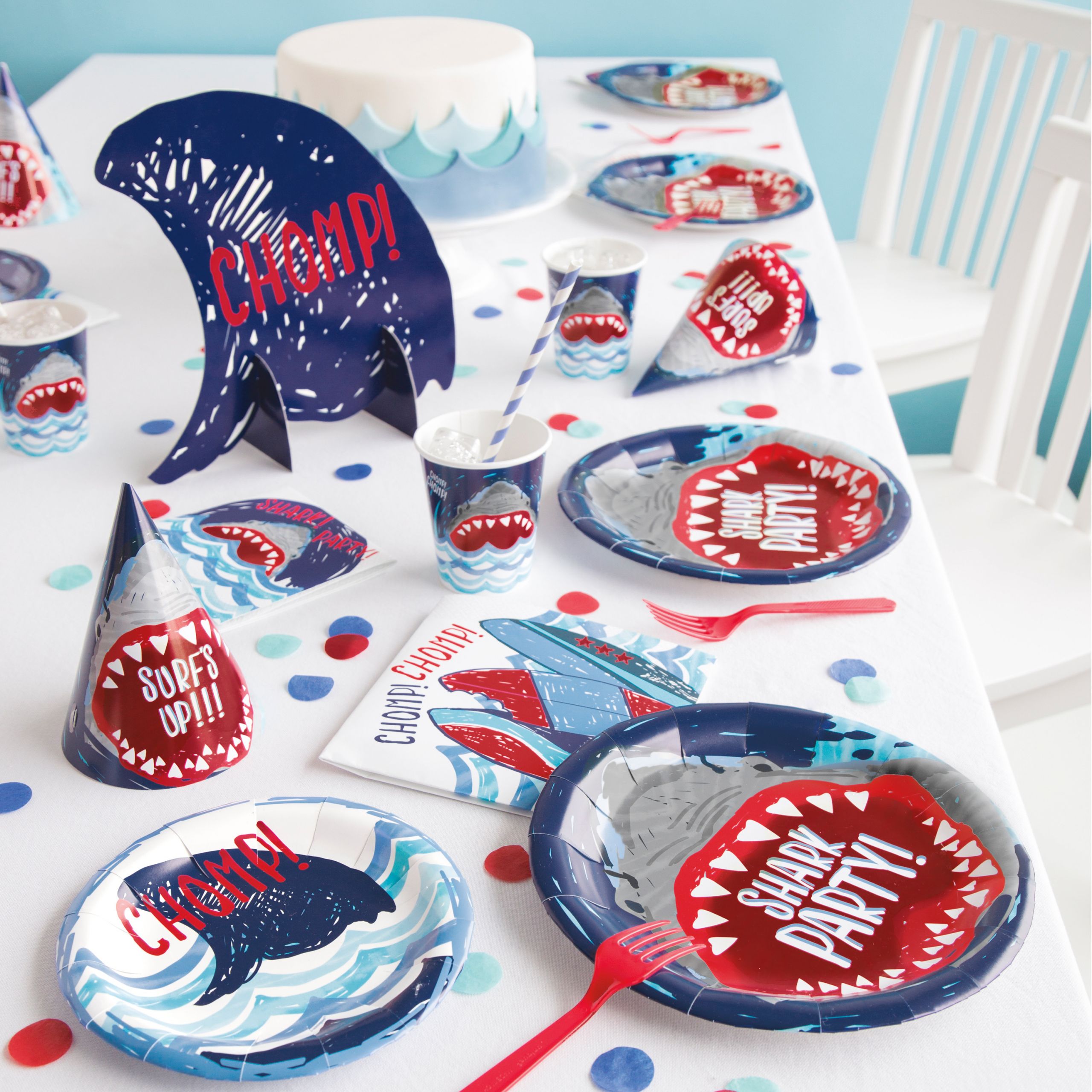 Shark Birthday Party Supplies
 Shark Party Supplies Walmart