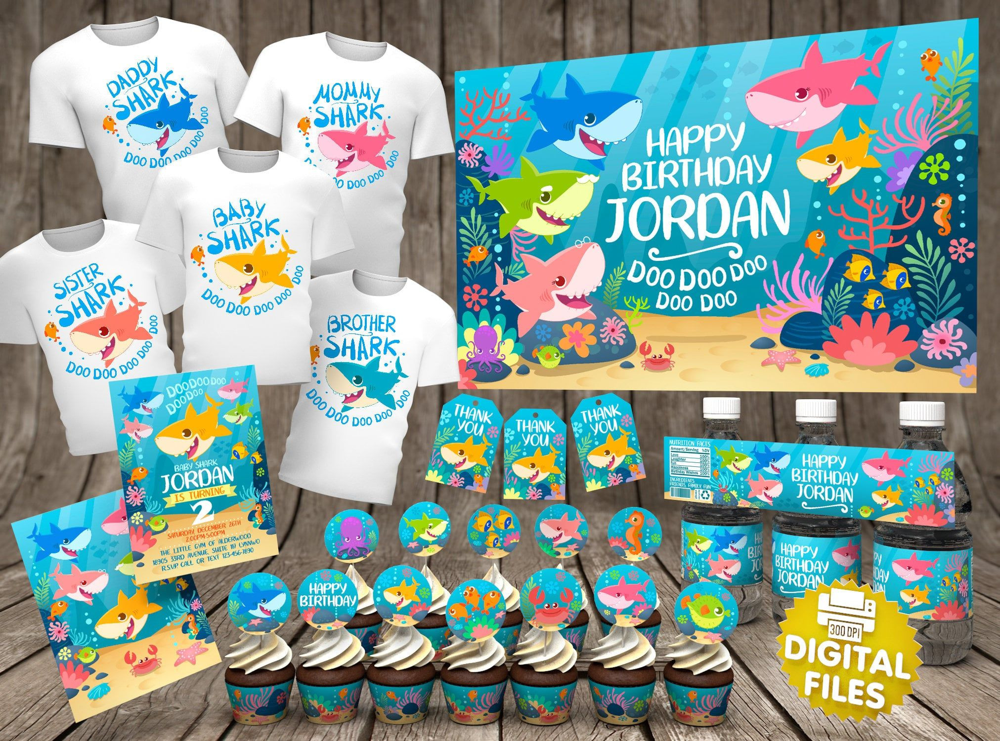 Shark Birthday Party Supplies
 All of the Party Supplies You Need to Throw Your Child a