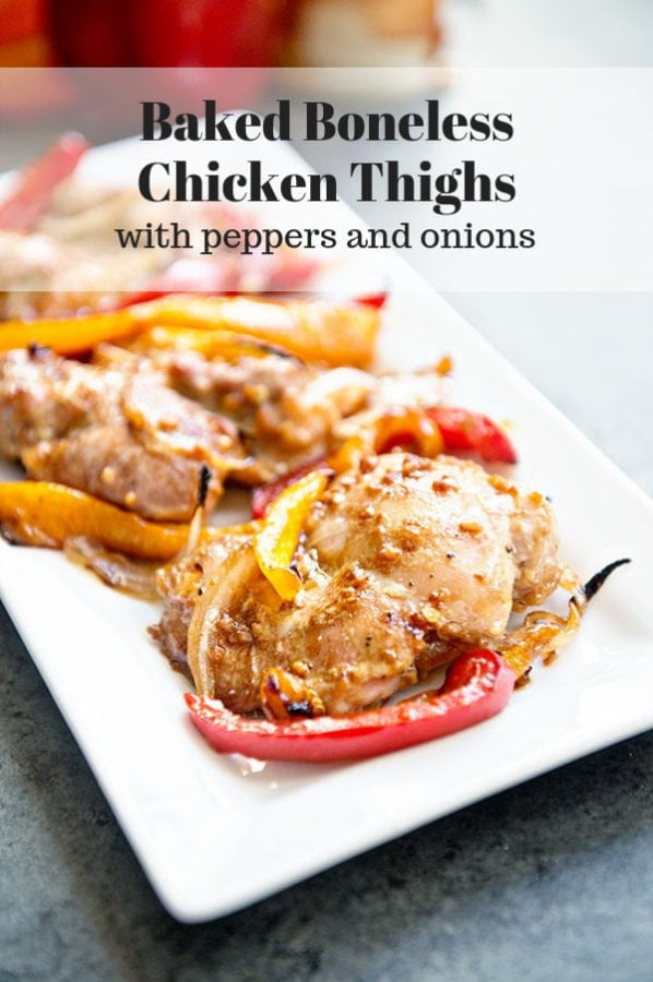 Sheet Pan Boneless Chicken Thighs
 Baked Boneless Chicken Thighs a sheet pan recipe that