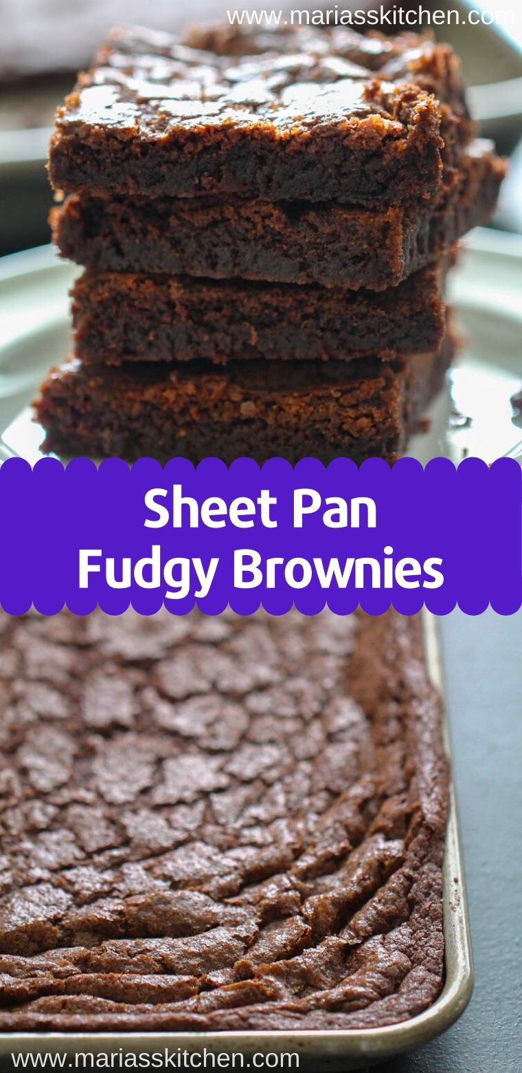 Sheet Pan Brownies
 Sheet Pan Fudgy Brownies Recipe