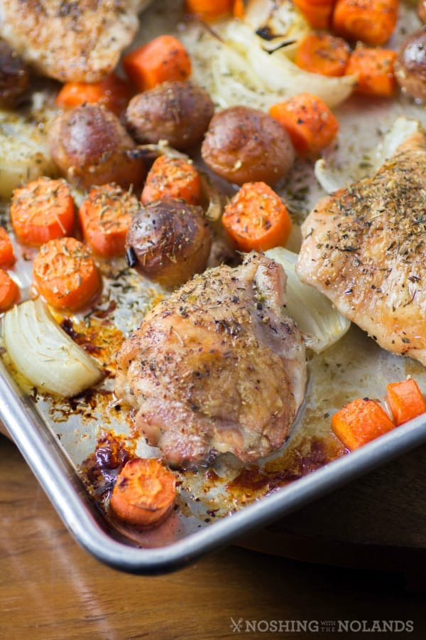 Sheet Pan Chicken Thighs And Veggies
 Roasted Sheet Pan Chicken Thighs