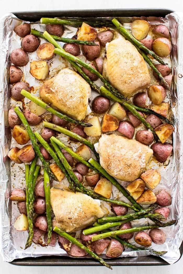 Sheet Pan Chicken Thighs And Veggies
 Simple Chicken and Ve able Sheet Pan Dinner Julie s
