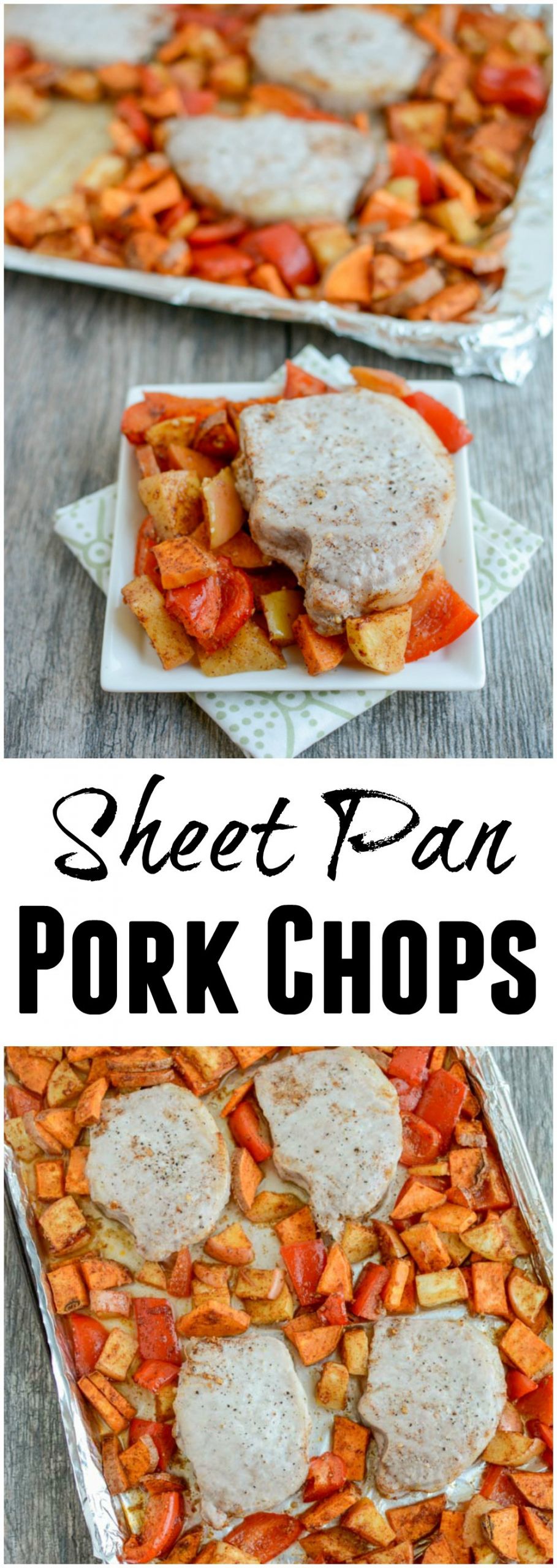 Sheet Pan Pork Chops And Potatoes
 Sheet Pan Pork Chops with Sweet Potatoes and Apples