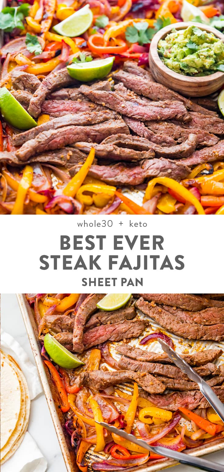 Sheet Pan Steak Fajitas
 Best Sheet Pan Fajitas with Steak Keto Whole30 Paleo