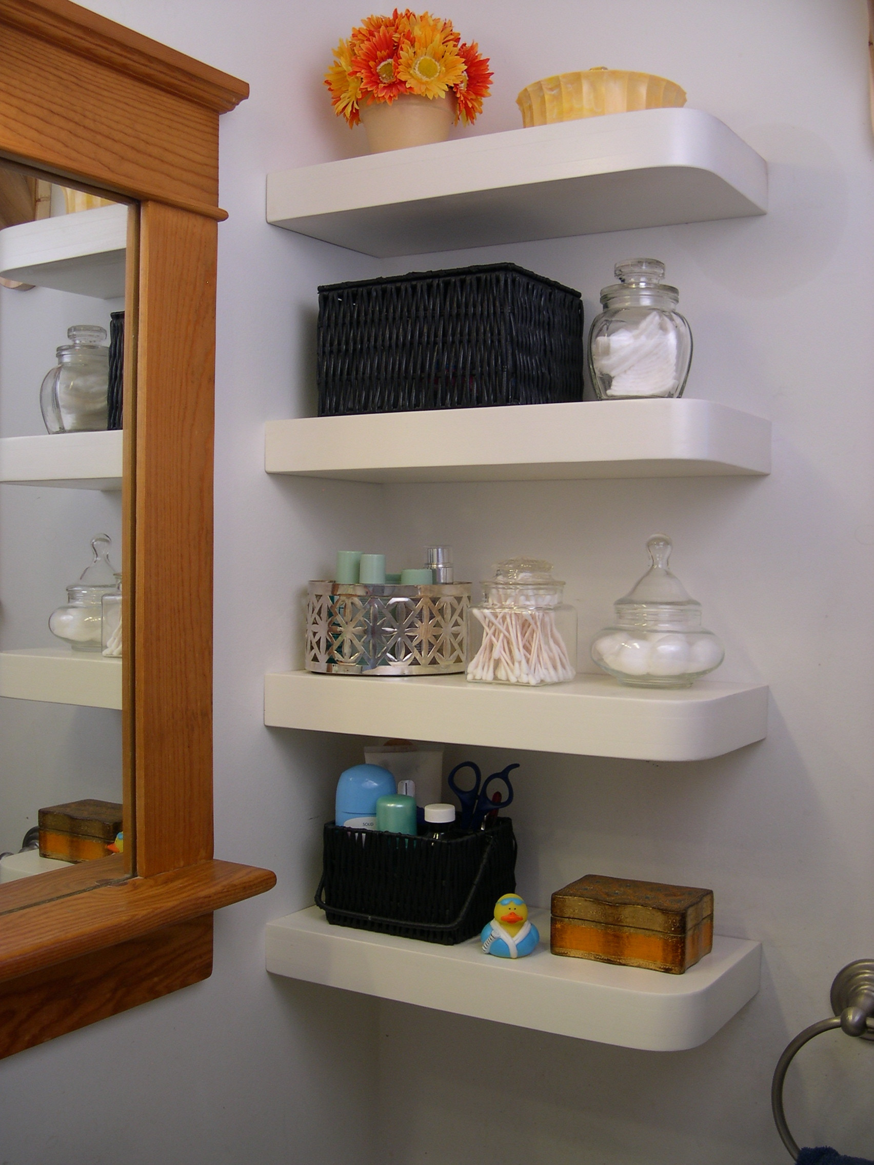 Shelves For Bathroom Wall
 Creative Uses of Floating Shelves from IKEA for Stylish