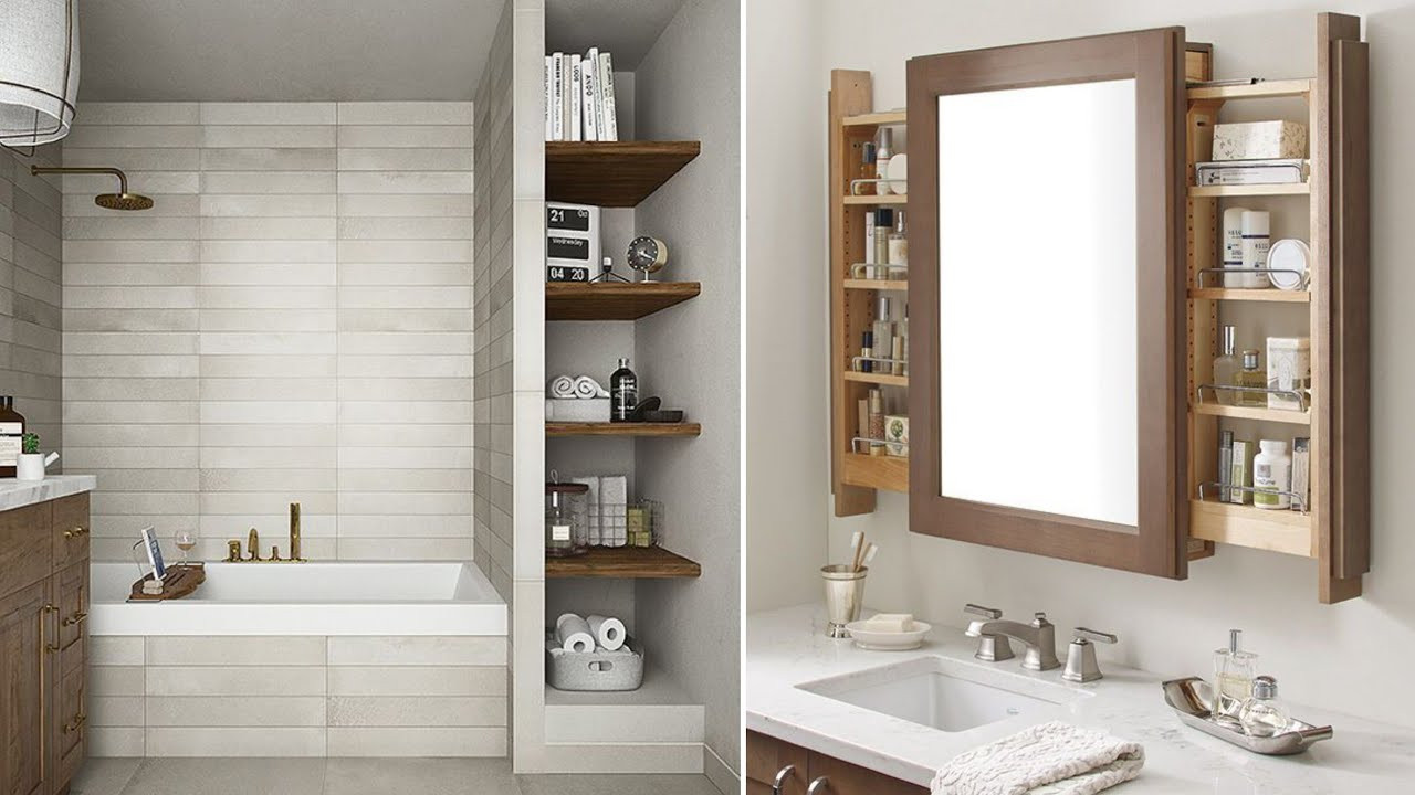 Shelves For Bathroom Wall
 150 Small bathroom wall shelves designs and storage ideas