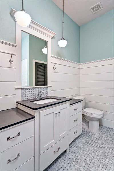 Shiplap Bathroom Walls
 Top 50 Best Shiplap Bathroom Ideas Nautical Inspired